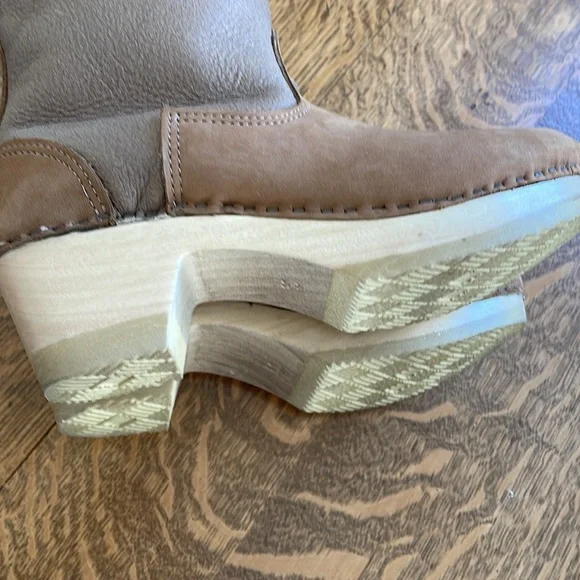 No. 6 clog boots, shearling lined sz 39 - Picture 6 of 6